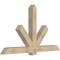 Ekena Millwork Kennewick Rough Sawn Timber Gable Bracket, Douglas Fir, 84"W x 49"H x 6"D x 6"F, 14/12 Pitch GBW084X49X0606KEN00RDF - alternate 4